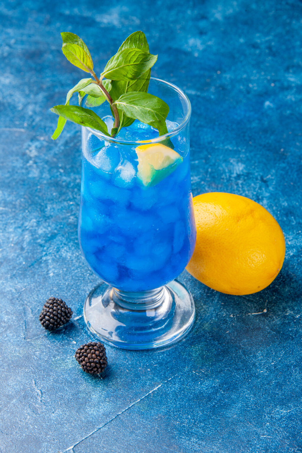 Blue tea martini